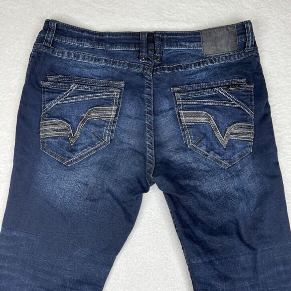 Salvage Men's Deep Indigo Bootcut Jeans - Picture 5 of 14